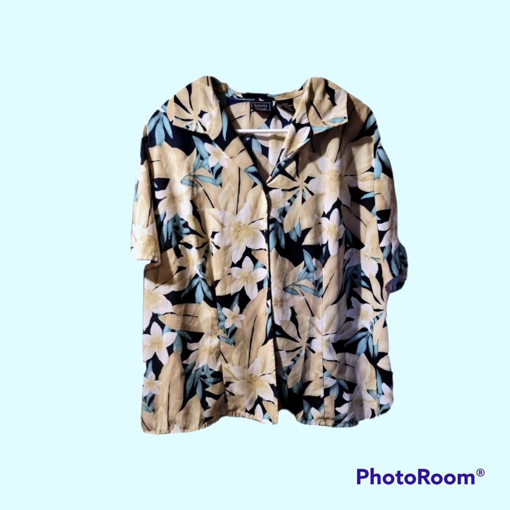 Laura Scott blouse womens 18w